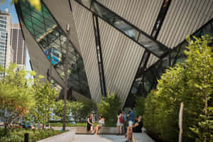 Royal Ontario Museum Exterior Summer Day Wallpaper