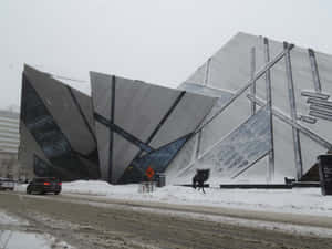 Royal Ontario Museum Winter Exterior Wallpaper