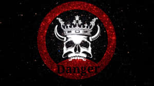 Royal Skull Danger Sign Wallpaper