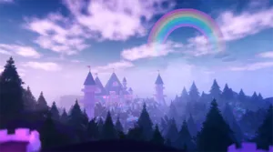 Royale High Castle Aerial View Wallpaper