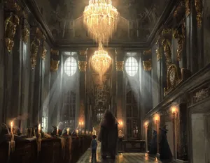 Rubeus Hagrid At Gringotts Wizarding Bank Wallpaper