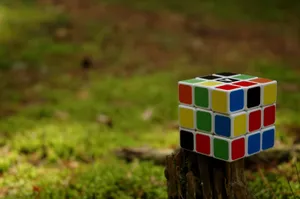 Rubiks Cube Outdoor Setting Wallpaper