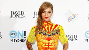 Ruby Rose Long Blonde Hair Wallpaper