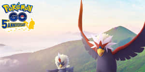 Rufflet And Braviary Flying Wallpaper