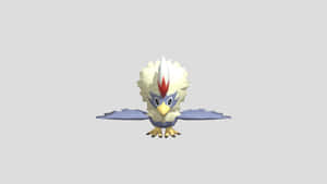 Rufflet On Dirty-white Background Wallpaper