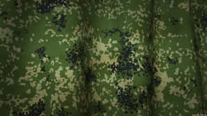 Rugged And Ready With Green Camouflage Wallpaper