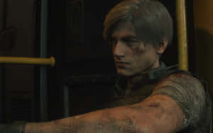 Rugged Leon Resident Evil 2 Wallpaper