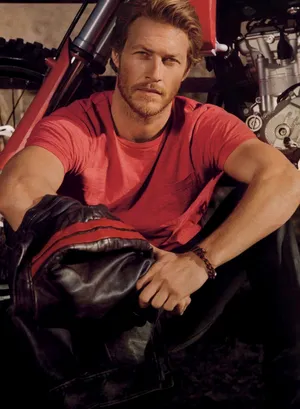 Rugged Man Motorcycle Leather Jacket Wallpaper