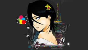 Rukia Kuchiki, A Soul Reaper From The Manga Series Bleach Wallpaper