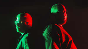 Run The Jewels Red Green Lighting Wallpaper