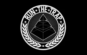 Run The Trap Logo Black Background Wallpaper