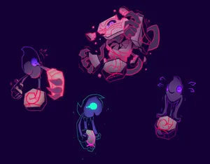 Runerigusand Yamask Evolution Artwork Wallpaper