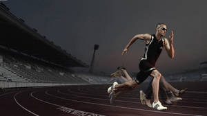 Runner In Track And Field Wallpaper