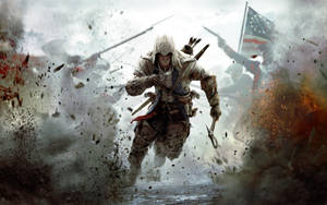 Running Connor Kenway In Battlefield Wallpaper