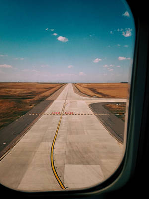 Runway View From Window Wallpaper