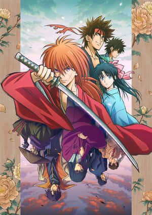 Rurouni Kenshin Characters With Swords Wallpaper