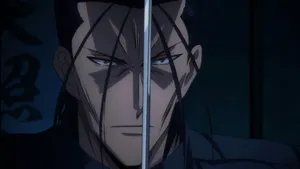 Rurouni Kenshin Saito Hajime Stoic Gaze Wallpaper