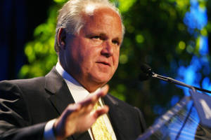 Rush Limbaugh At Media Event Wallpaper