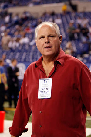 Rush Limbaugh At Nfl Football Game Wallpaper