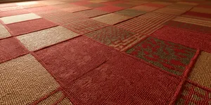 Rustic Patchwork Carpet Wallpaper