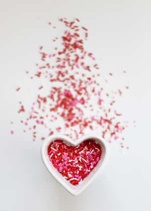 Rustic Valentine Day Sprinkles Wallpaper