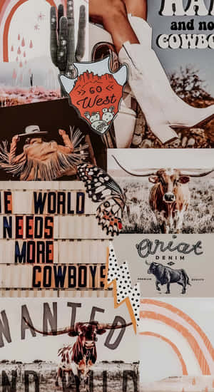 Rustic Western Country Vibes Wallpaper
