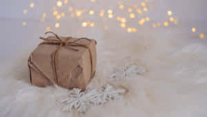 Rustic Wrapped Gift Wallpaper