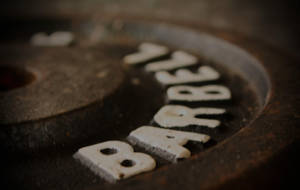 Rusty Barbell Plate Wallpaper