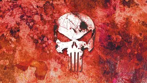 Rusty Metal Punisher Logo Wallpaper