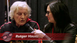 Rutger Hauer Being Interviewed Wallpaper