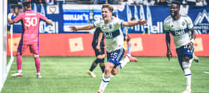 Ryan Gauld Soccer Celebration Wallpaper