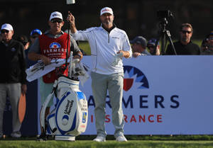 Ryan Palmer Getting Club From Caddie Wallpaper