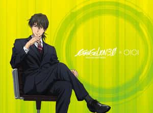 Ryoji Kaji From Neon Genesis Evangelion Wallpaper