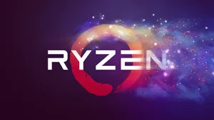 Ryzen Logo Cosmic Background Wallpaper