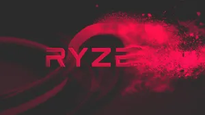 Ryzen Red Abstract Artwork Wallpaper