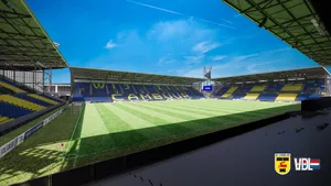 S C Cambuur Stadium Sunlit Interior View Wallpaper