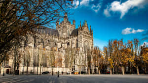 S Hertogenbosch_ Cathedral_ Autumn_ Scene Wallpaper