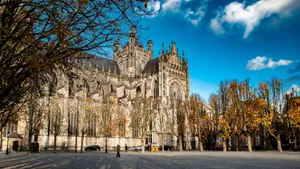 S Hertogenbosch_ Cathedral_ Autumn_ Scene Wallpaper
