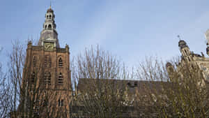 S Hertogenbosch Historic Church Towers Wallpaper