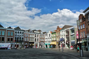 S Hertogenbosch Market Square Daytime Wallpaper