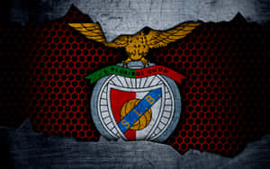 S L Benfica Logo Grungy Background Wallpaper