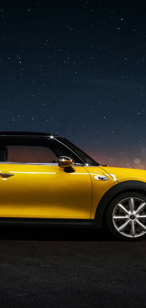 S10 Yellow Mini Cooper S Wallpaper