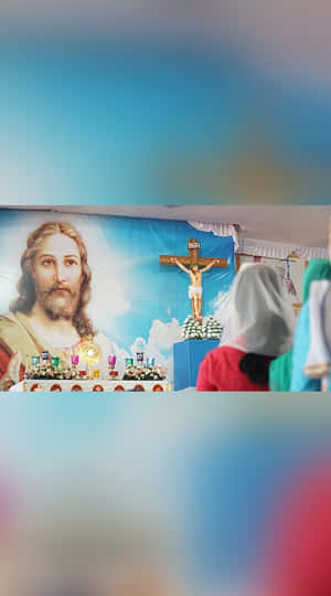 Sacrament Ceremony In A Church Wallpaper