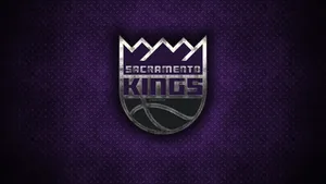Sacramento Kings In Criss Cross Metal Wallpaper