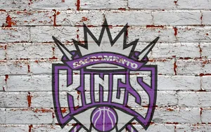 Sacramento Kings Logo In Brick Wall Wallpaper