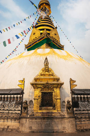 Sacred Temple In Kathmandu Wallpaper