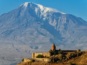 Sacred View Of Khor Virap Monastery With Magnificent Mount Ararat Wallpaper