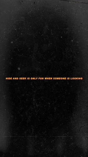 Sad Aesthetic Tumblr Hide And Seek Wallpaper