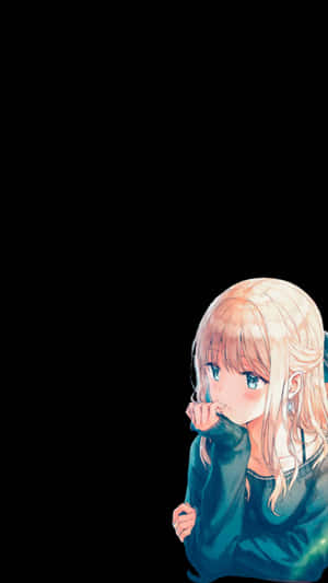 Sad Anime Girl Grieving Her Death Wallpaper