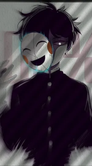 Sad Anime Happy Mask Aesthetic Wallpaper